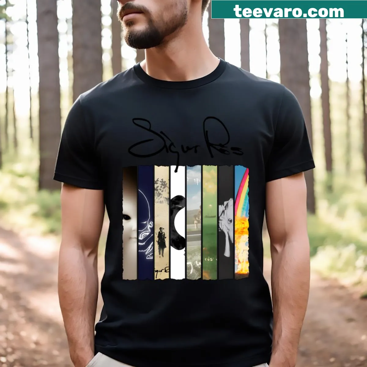 Graphic tee inspired by the music of Sigur Rós — on a men's t-shirt
