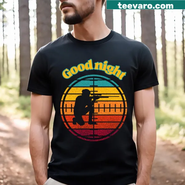 Bold lettering 'Sniper Soldier' on a military-themed t-shirt