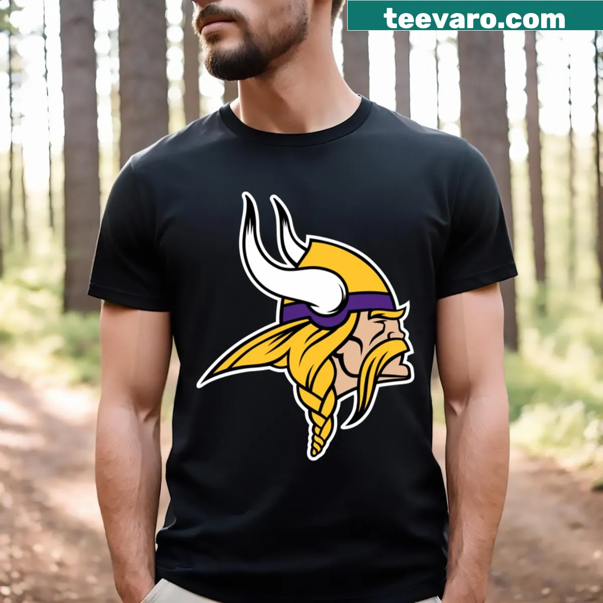Iconic Viking symbols on a t-shirt — on a men's t-shirt