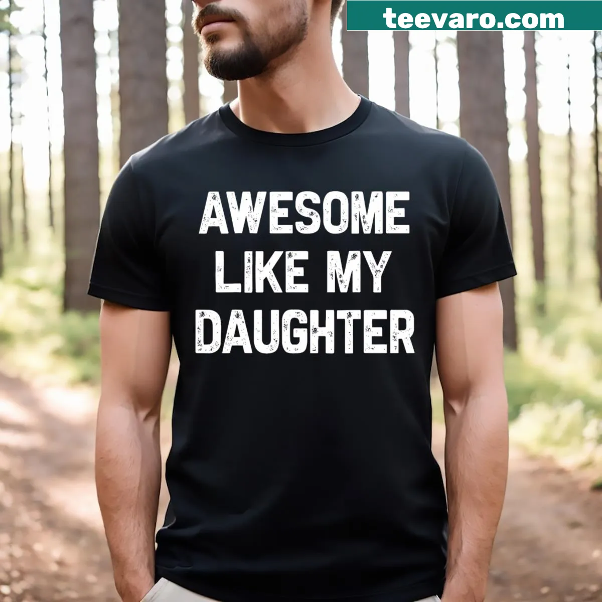 Funny T-shirt celebrating fathers and their daughters — on a men's t-shirt