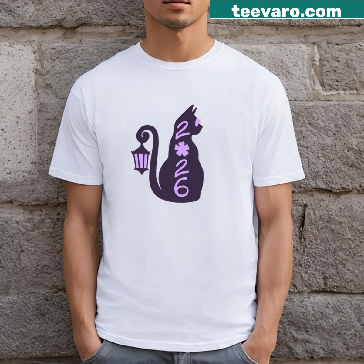 Class of 2026 graduation T-shirt with bold graphics — on a men's t-shirt