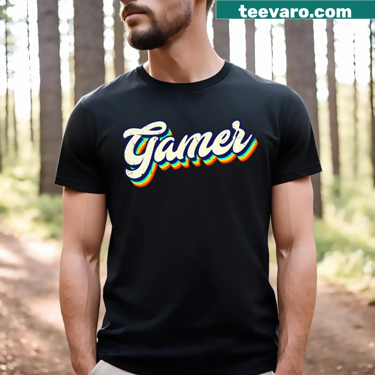 Cute t-shirt with 'Cluckie's Angels' text design — on a men's t-shirt