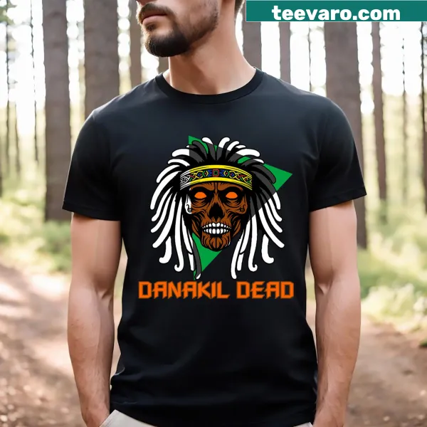Illustrative design showcasing the Afar region on a T-shirt.