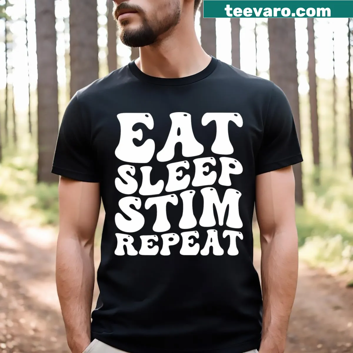 Kids t-shirt promoting autism awareness with a catchy phrase. — on a men's t-shirt