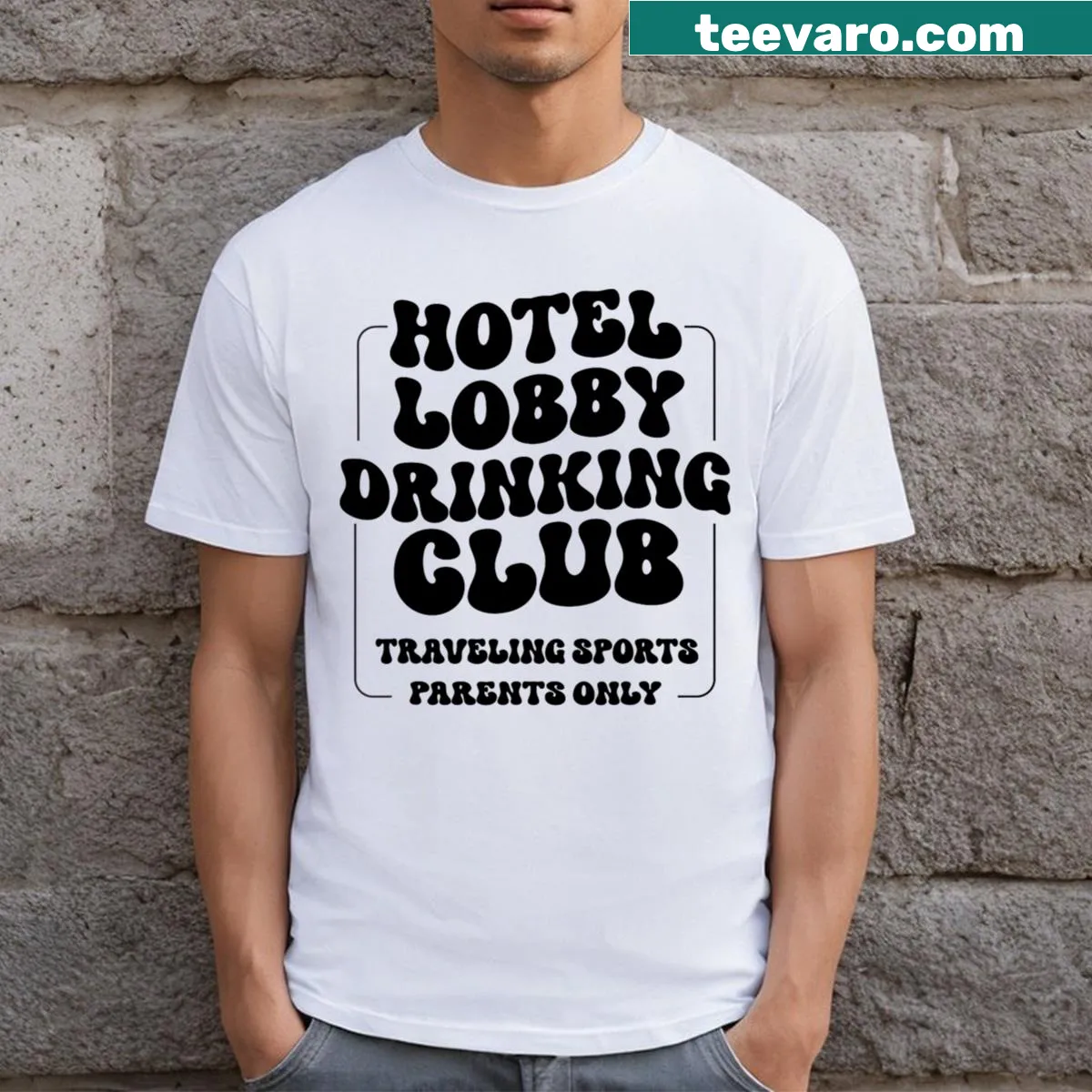Funny text design regarding travel and parenting on a t-shirt — on a men's t-shirt