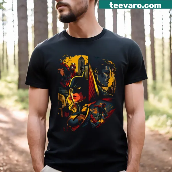 T-shirt featuring an iconic superhero design