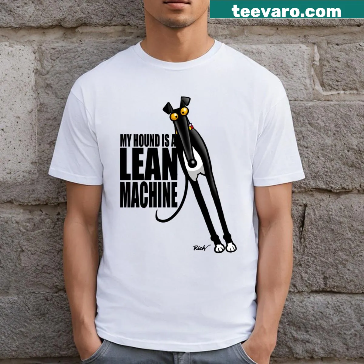 Inspirational fitness-themed graphic on a casual t-shirt — on a men's t-shirt
