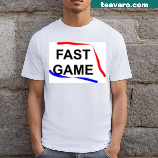 Playful gaming t-shirt with the phrase Like Every Day Fast Game