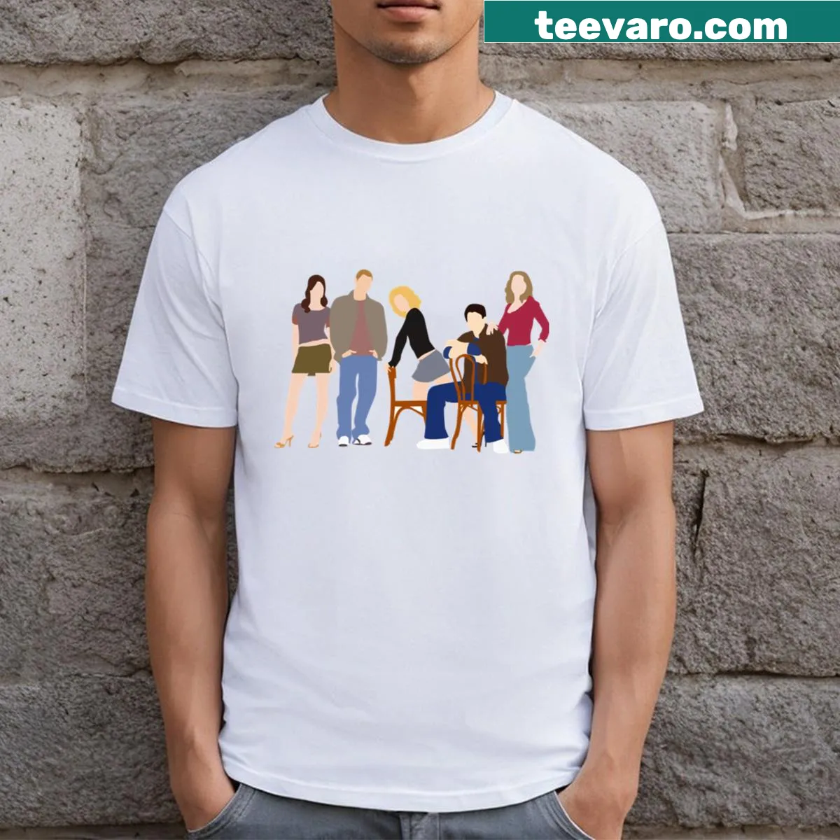 One Tree Hill themed t-shirt with nostalgic typography — on a men's t-shirt