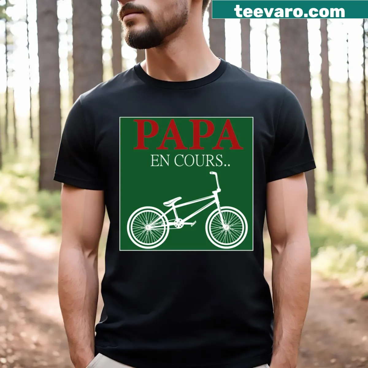 Funny dad T-shirt with playful quote about being a Papa or Daddy. — on a men's t-shirt