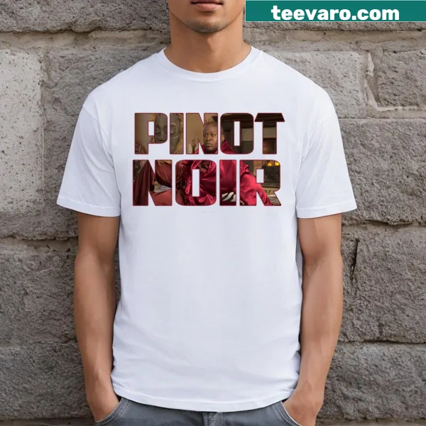Simple graphic t-shirt dedicated to Pinot Noir wine
