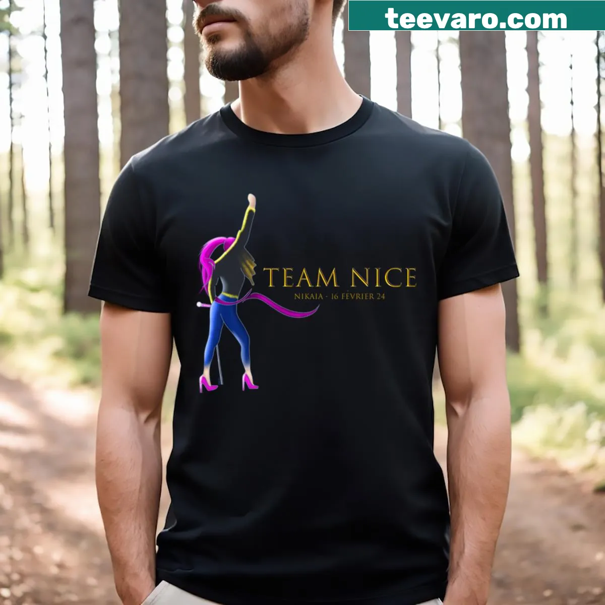 Funny shirt celebrating teamwork and friendship — on a men's t-shirt