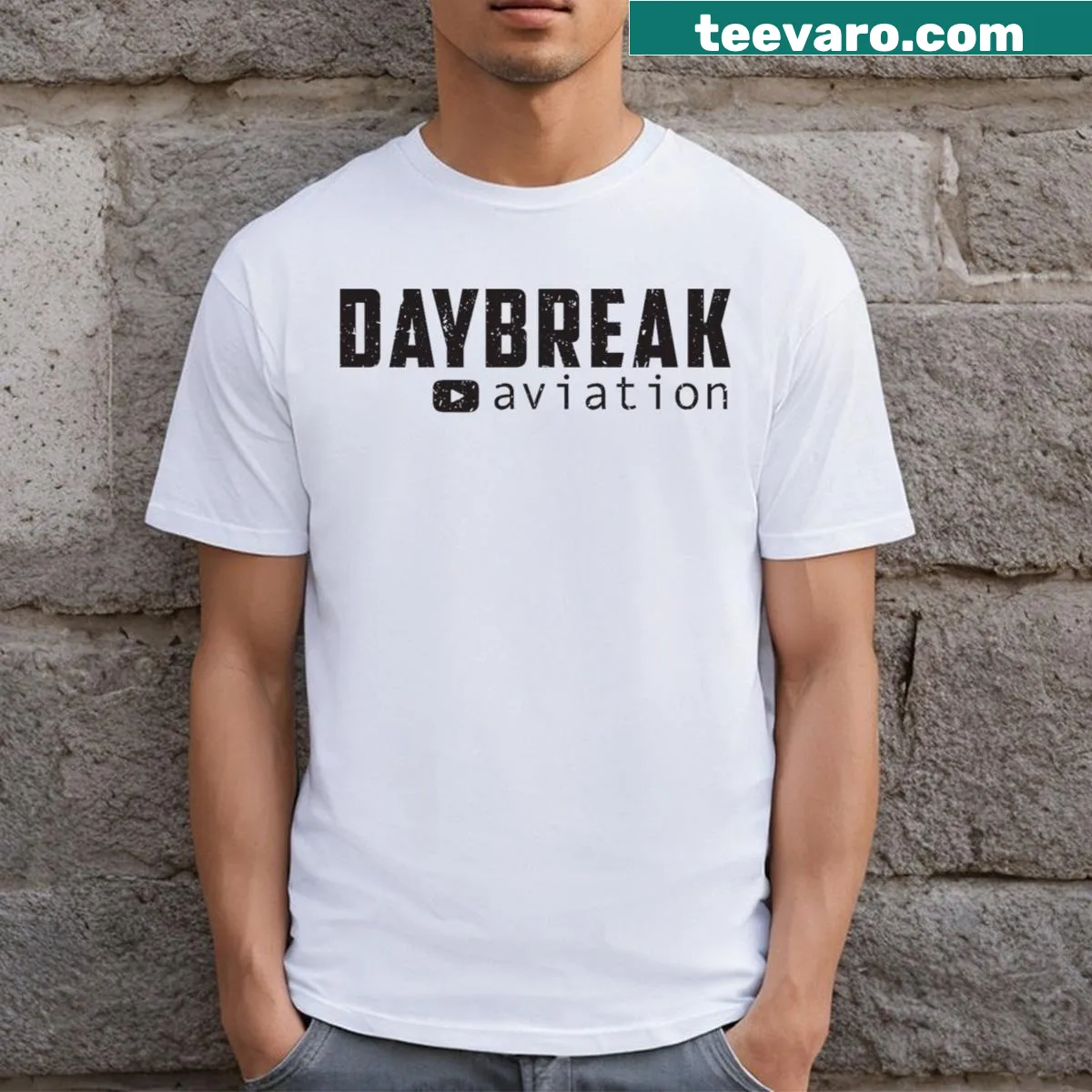 Witty Saving One Plane At A Time T-shirt with humorous typography — on a men's t-shirt