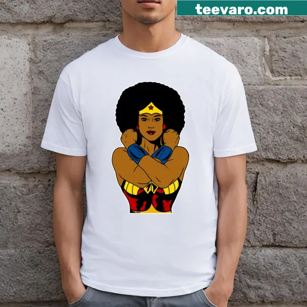 Empowering t-shirt celebrating strong black women and melanin.