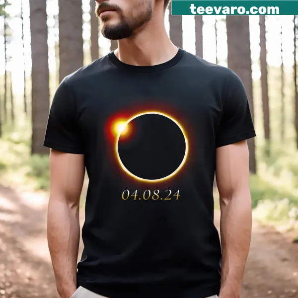 Commemorative T-shirt for the April 2024 solar eclipse