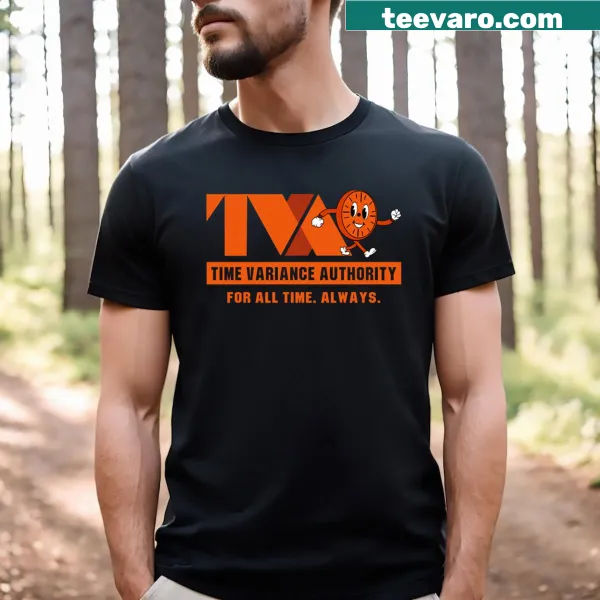 Miss Minutes TVA design T-shirt with playful illustration