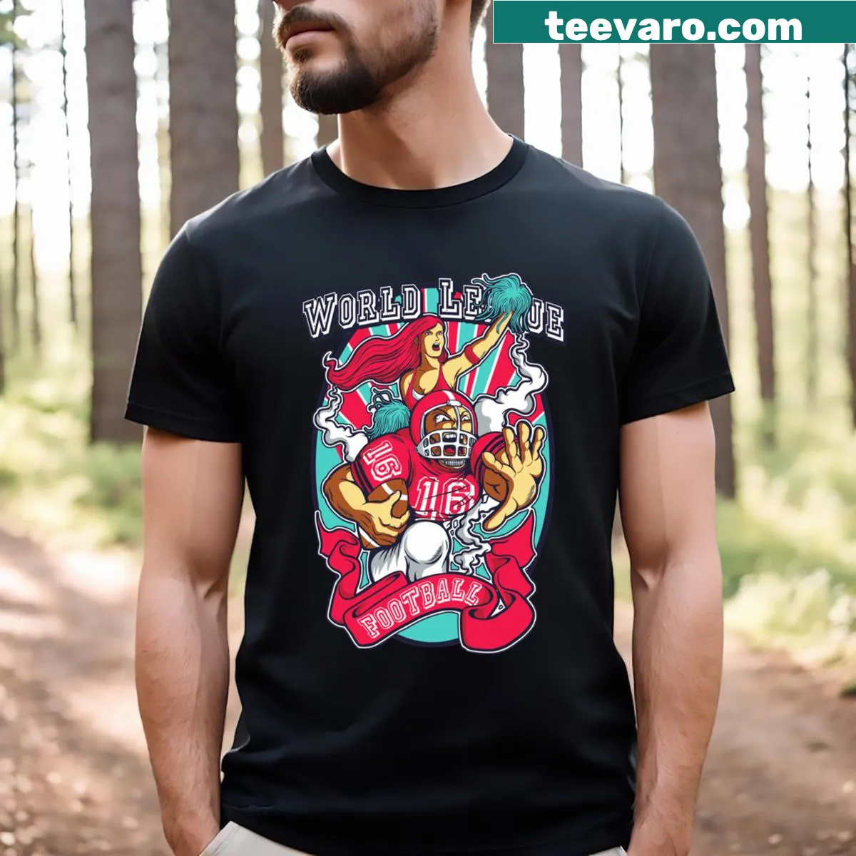 T-shirt with Basketball League emblem, ideal for lovers of basketball — on a men's t-shirt