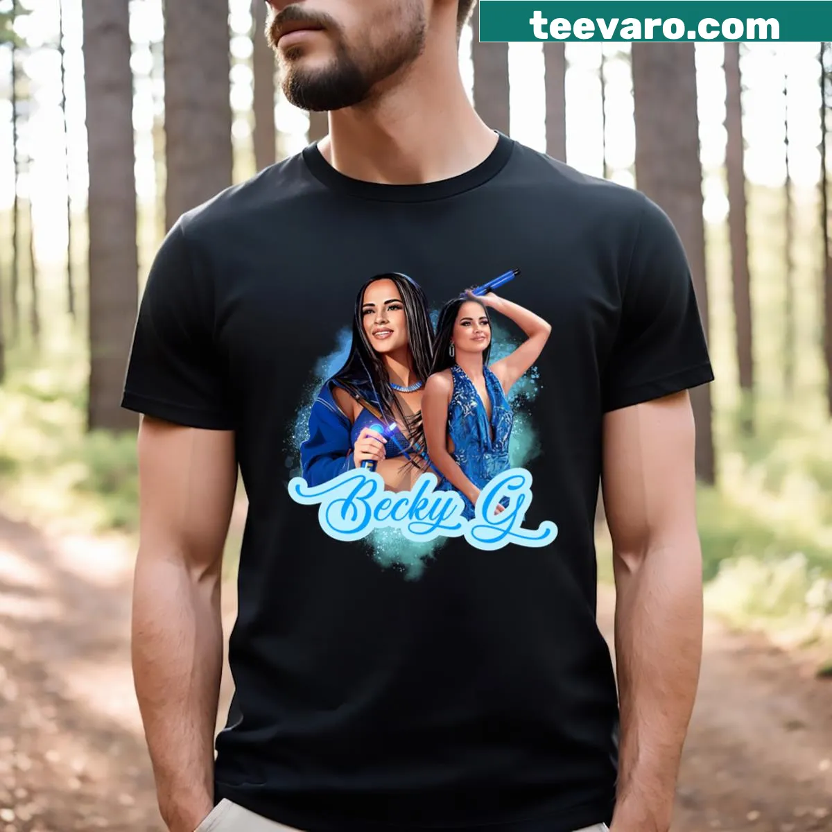 Becky G Essential T-shirt with stylish design — on a men's t-shirt