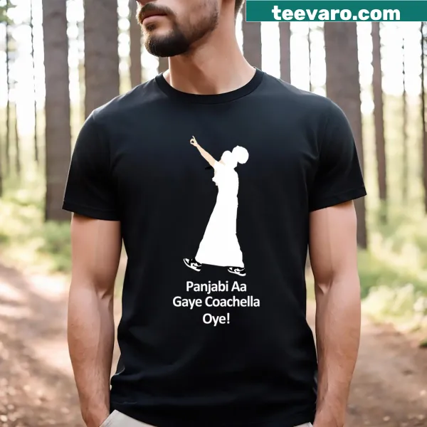 Graphic T-shirt featuring Diljit Dosanjh for music fans