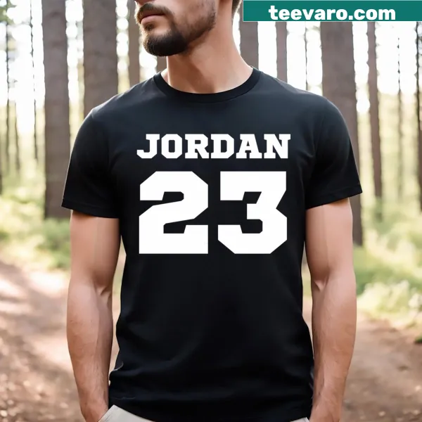 T-shirt featuring the iconic number '23' in tribute to Michael Jordan.