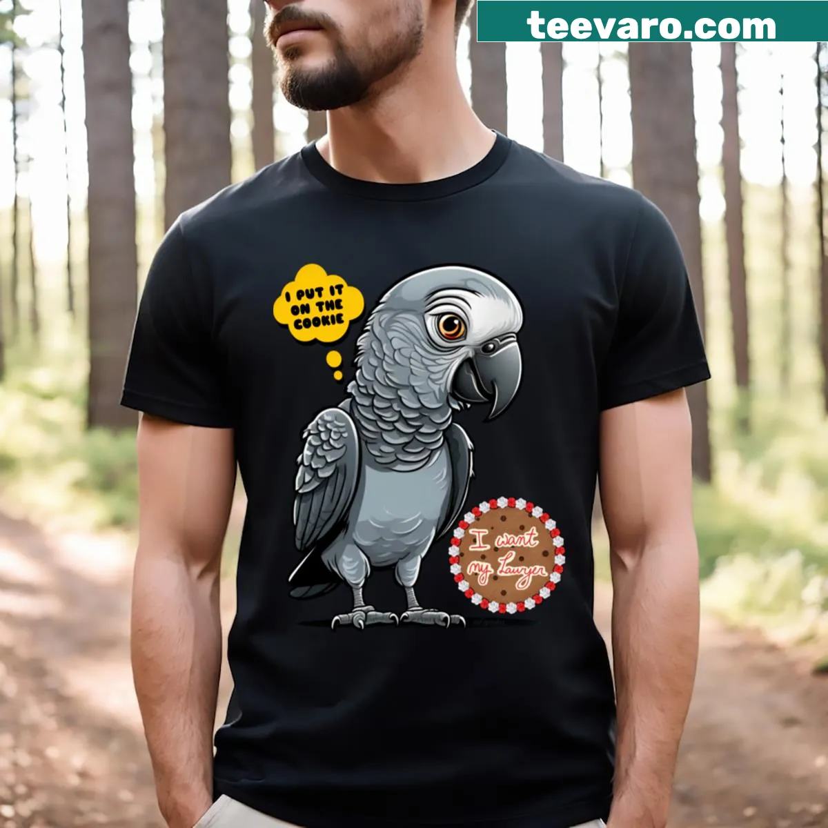 Sarcastic T-shirt with bold typography referencing Caligula and law — on a men's t-shirt