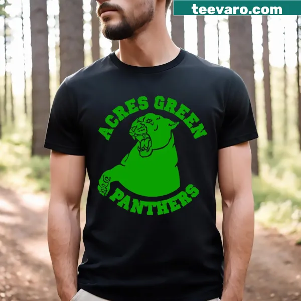 Panthers T-shirt with dynamic panther illustration