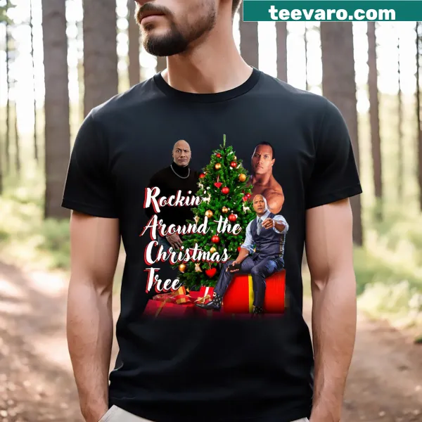 Nostalgic t-shirt featuring the phrase 'Rockin Around'