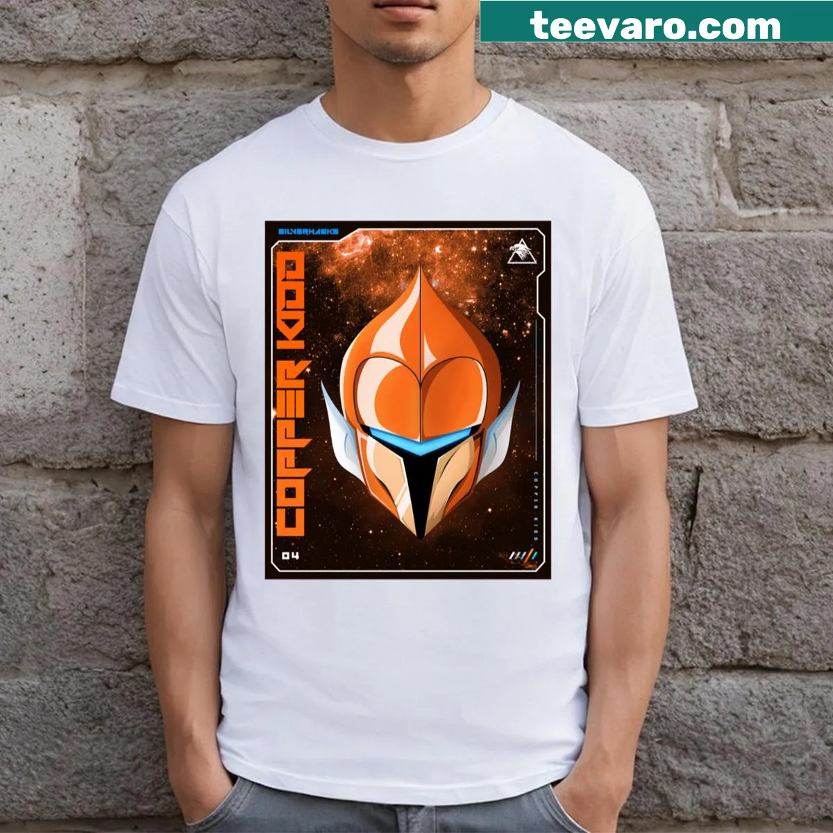 Illustration of Copper Kidd from Silverhawks series — on a men's t-shirt