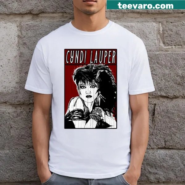 Vintage Cyndi Lauper t-shirt with nostalgic design
