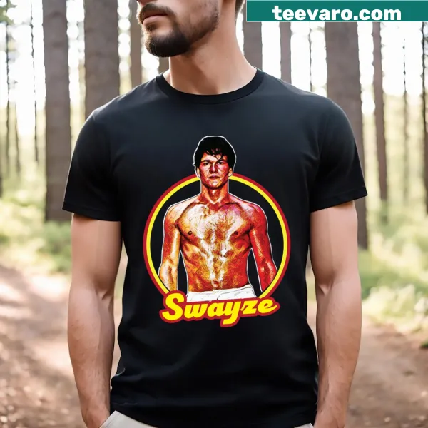 Vintage fan art t-shirt featuring Patrick Swayze