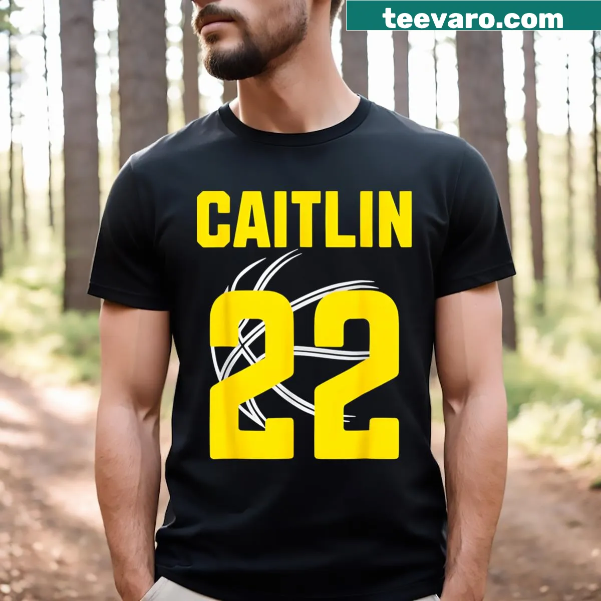Illustration shirt depicting basketball with the number '22' — on a men's t-shirt