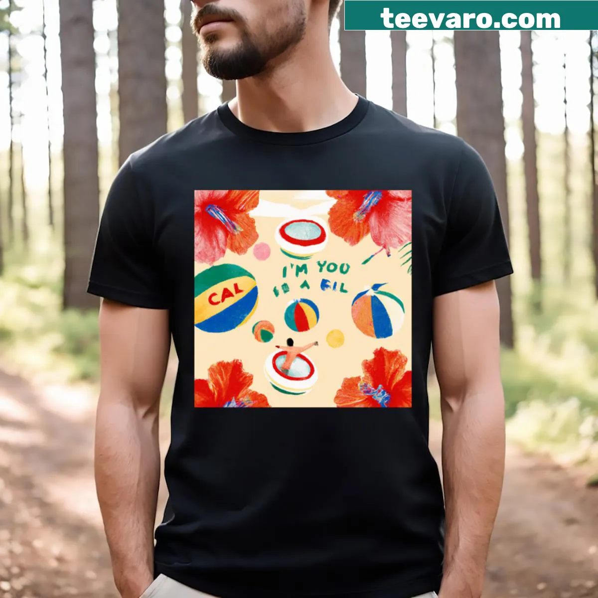 T-shirt featuring the phrase 'I Don't Know Who I Am' in bold typography — on a men's t-shirt