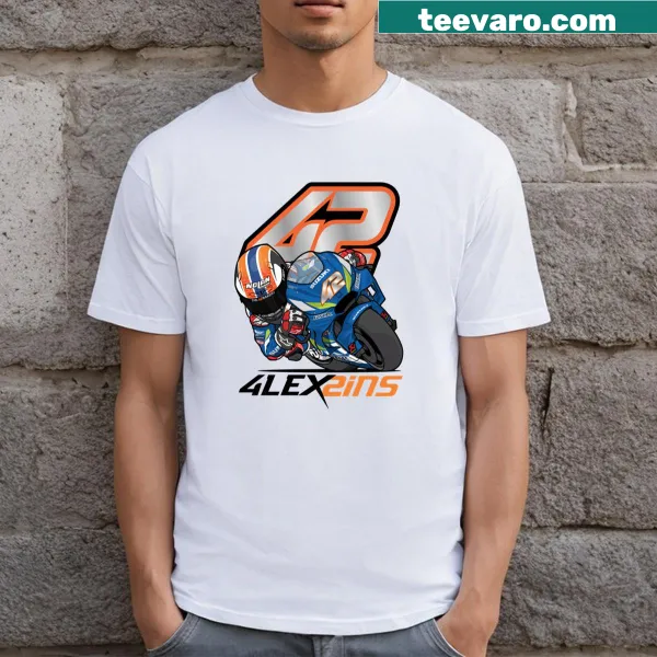 T-shirt featuring the number '42' for Alex Rins