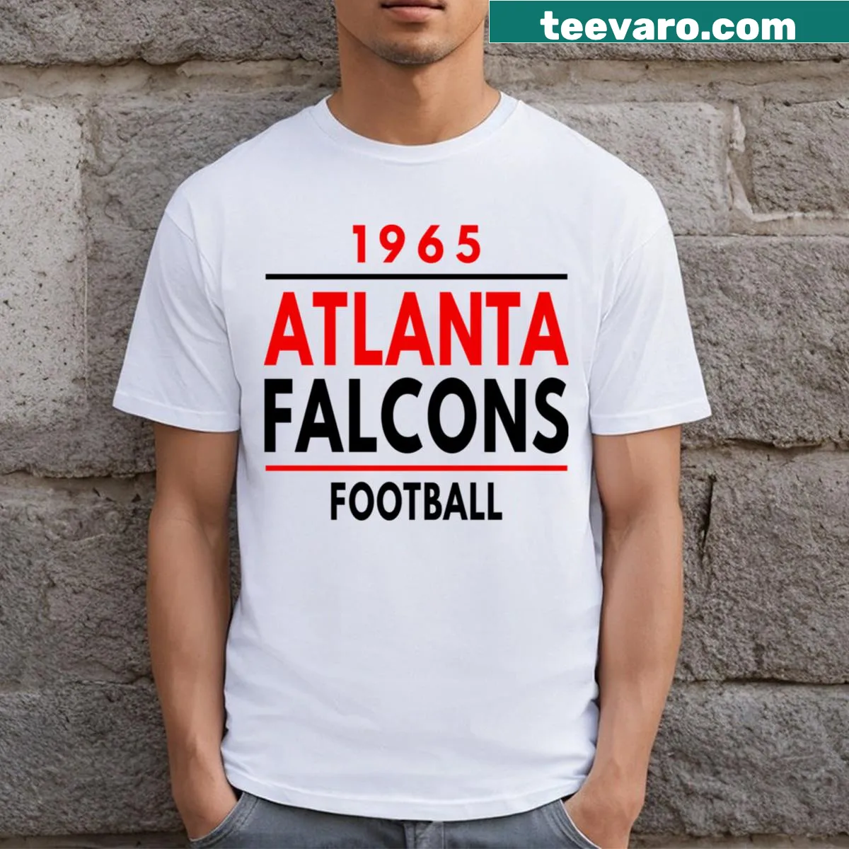 Atlanta Falcons logo T-shirt for football fans. — on a men's t-shirt