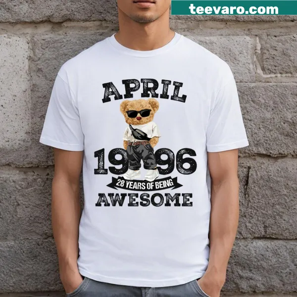Retro birthday shirt celebrating birth year of 1996.