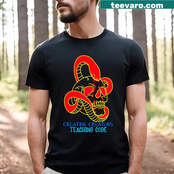 Inspirational t-shirt for teachers with coding message