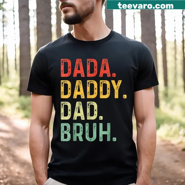 Vintage-style T-shirt with humorous dad phrases.