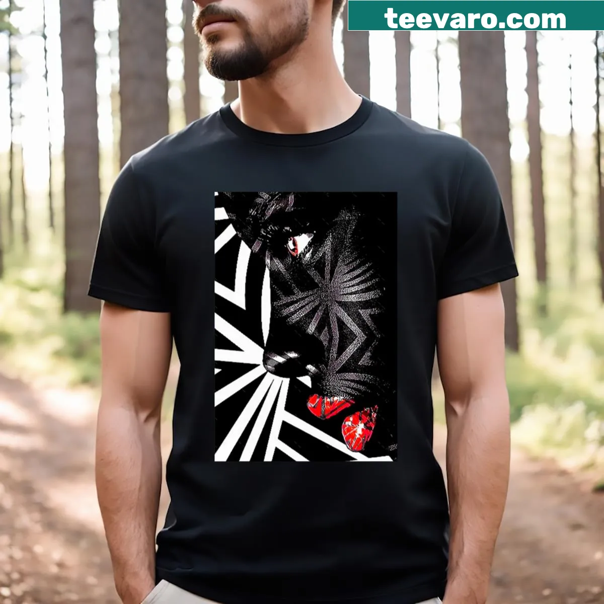 Minimalist typographic T-shirt with the name Dipita — on a men's t-shirt