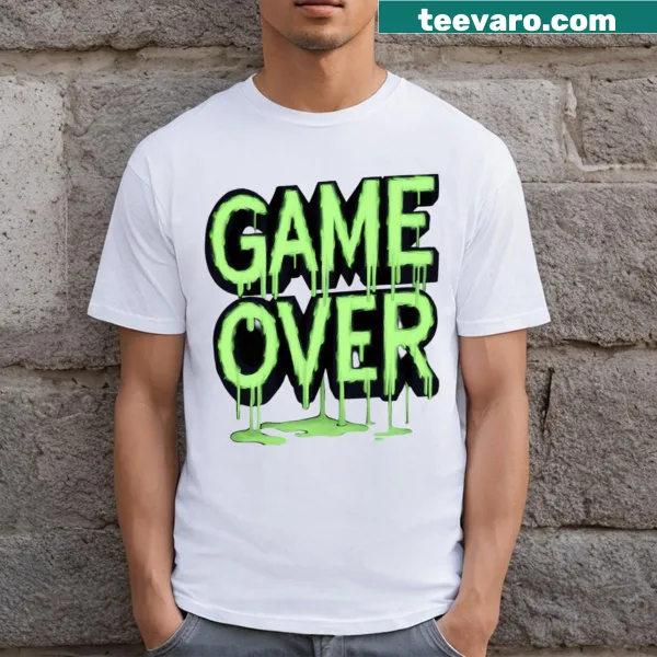 T-shirt featuring the phrase 'Game Over' for gamers
