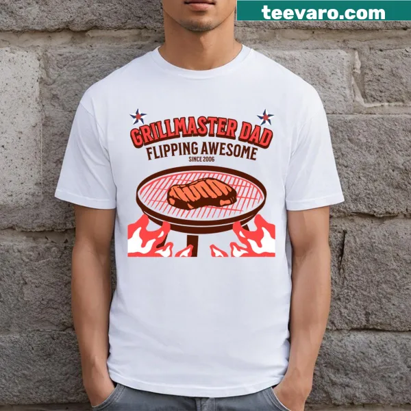 T-shirt for dads with Grill Master graphic and text since 2006
