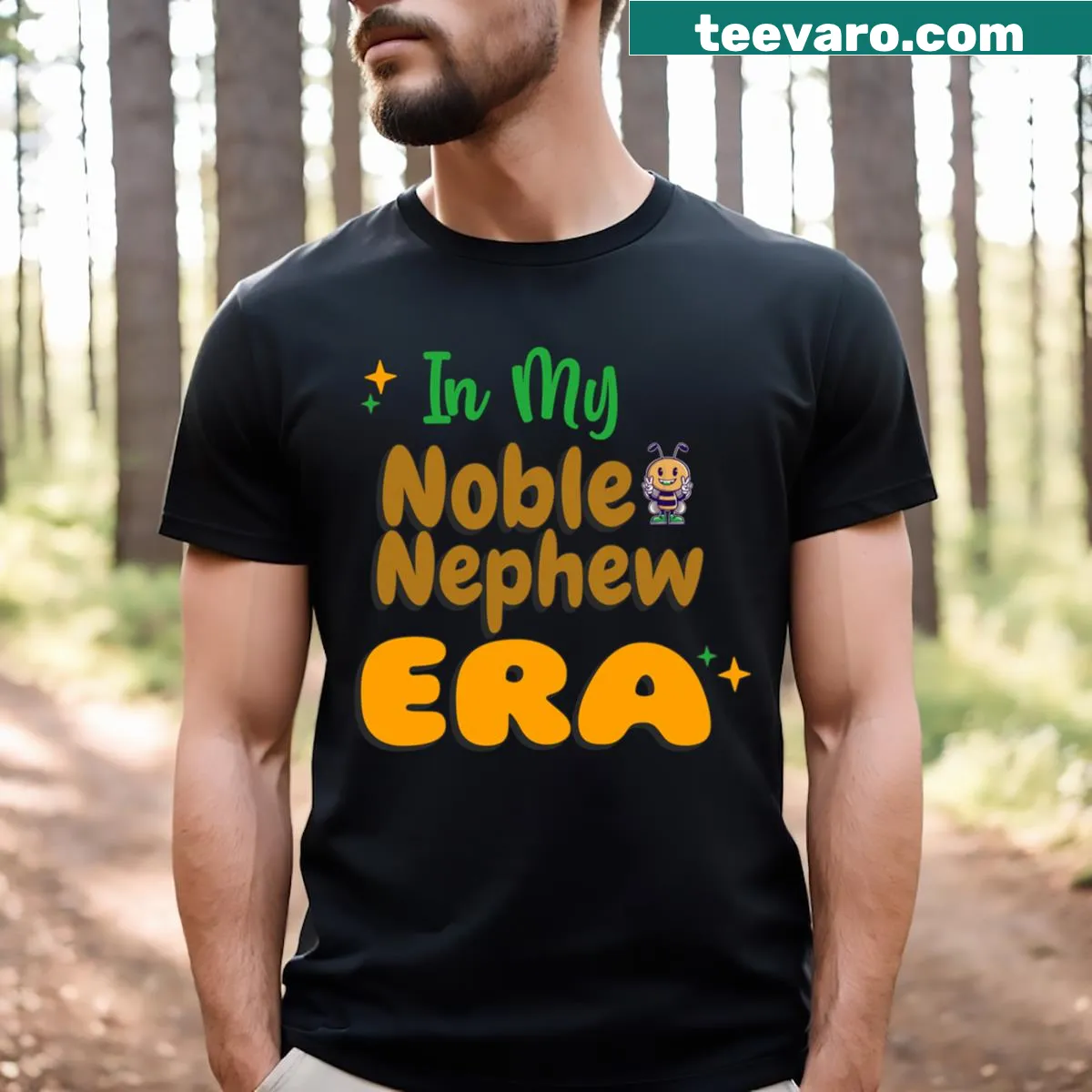 Fun t-shirt celebrating the aunt-nephew relationship — on a men's t-shirt