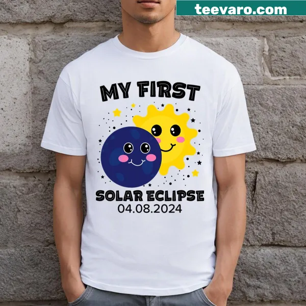 My First Solar Eclipse toddler t-shirt with cute eclipse illustrations