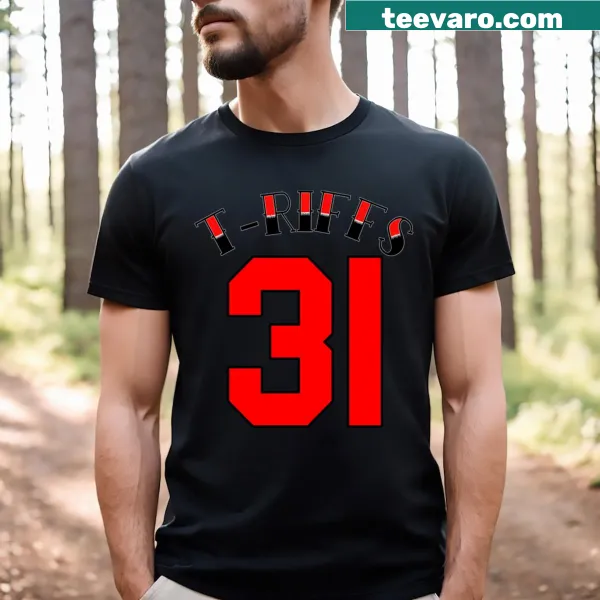 Humorous text graphic T-shirt referencing a classic song.
