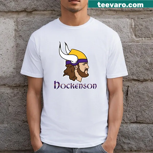 Dynamic Tj Hockenson graphic on a sports-themed t-shirt