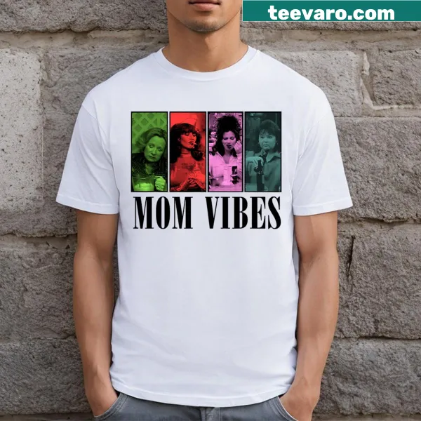 Retro vintage t-shirt for moms featuring humorous text about mom life