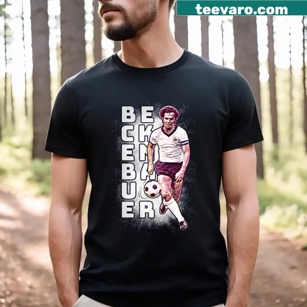 Tribute to Franz Beckenbauer on a T-shirt