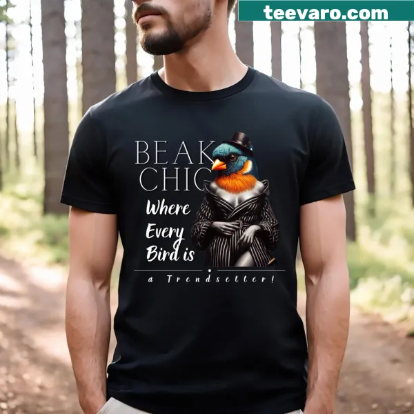 Whimsical bird pun shirt with playful typography for bird lovers