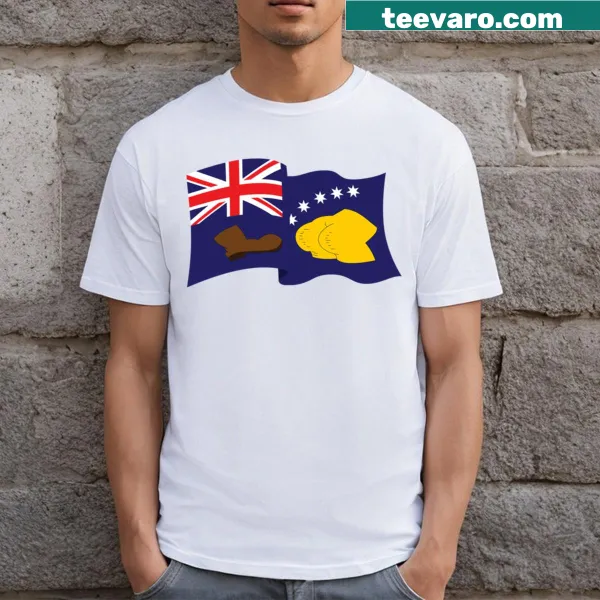 Pocket graphic design on Booting Flag T-shirt
