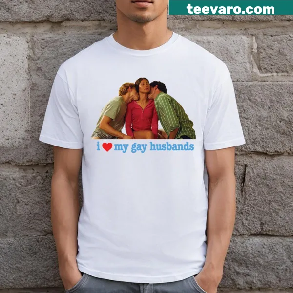T-shirt with the phrase 'I Love My Gay Husbands.'