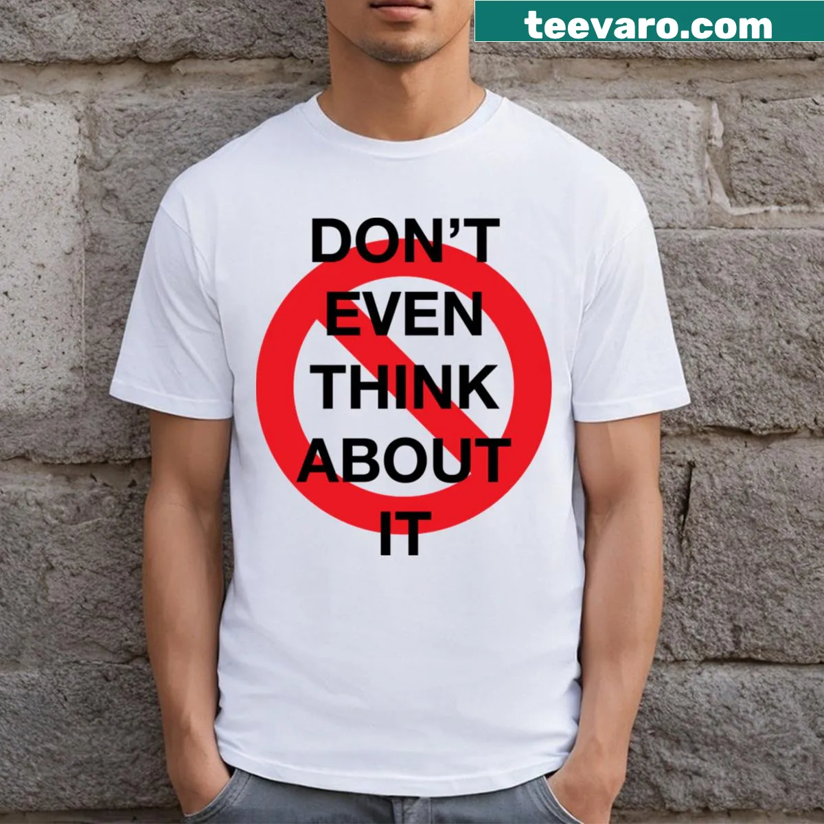 Snarky Do Not graphic on T-shirt — on a men's t-shirt